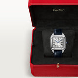 Cartier Santos dumont bracelet cuir noir