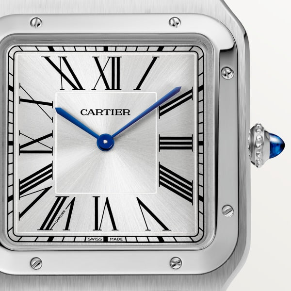 Cartier Santos dumont bracelet cuir noir
