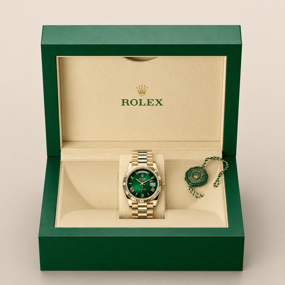 Rolex Day-date Vert Ombre Romain 40mm