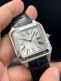 Cartier Santos dumont bracelet cuir noir