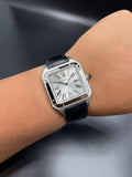 Cartier Santos dumont bracelet cuir noir