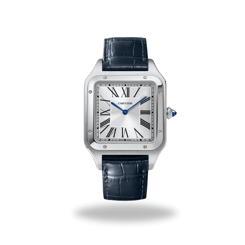 Cartier Santos dumont bracelet cuir noir