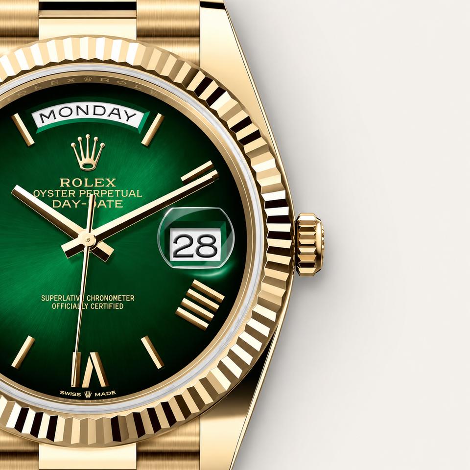 Rolex Day-date Vert Ombre Romain 40mm