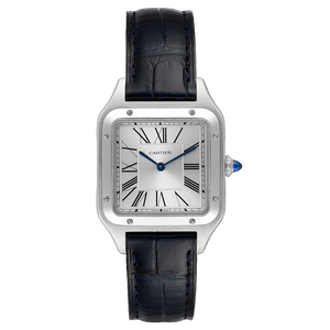 Cartier Santos dumont bracelet cuir noir